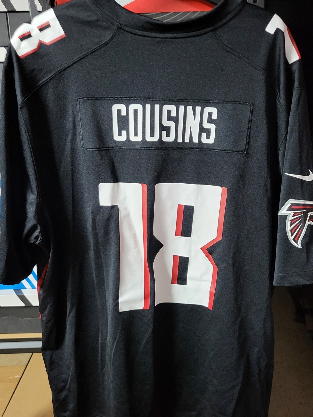 *NEW* Nike Kirk Cousins #18 Atlanta Falcons OnField Game Jersey Black Men’s 3XL